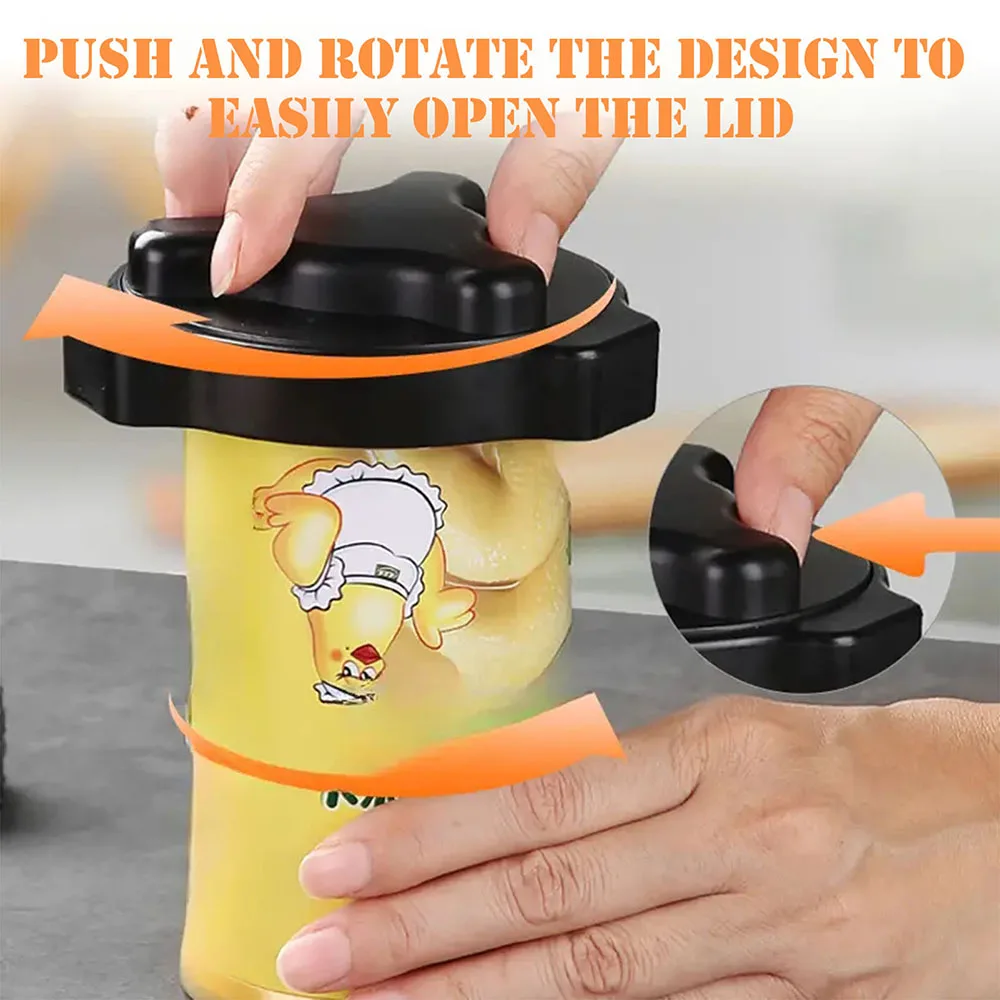 Manual Labor-Saving Can Opener,Multifunctional Drink Can Opening Tool for Beer,Rotary Cannister Openers for Kitchens Utensils