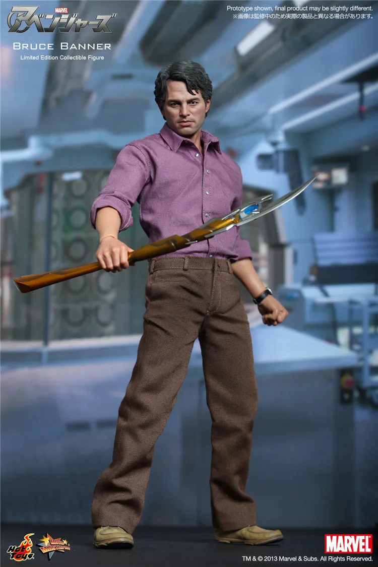 HOTTOYS HT 1/6 Scale  MMS229 Robert Bruce Banner Hulk Full Set of Action Figure Model 12-Inch for Collectible Toys ﻿