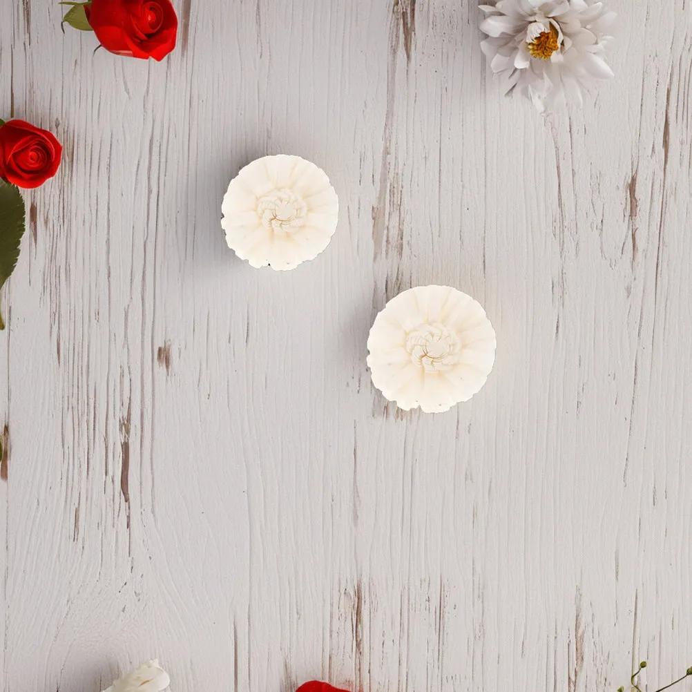 8Pcs Flameless Chrysanthemum Flower Diffuser Natural Wood Aromatherapy Refill Decorative Home Office Fragrance Accessory