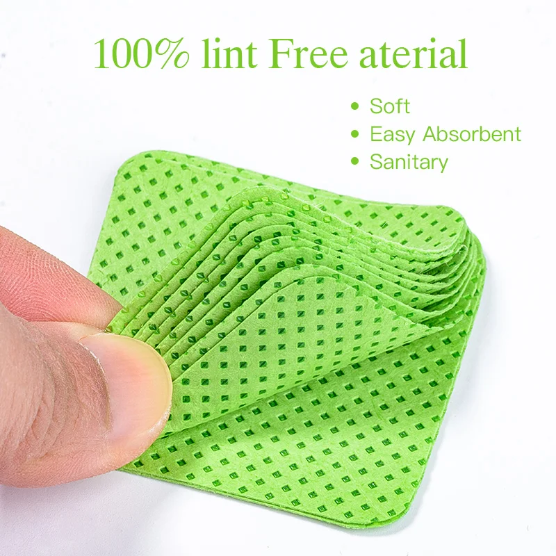 Lint Free Cotton Pads Nail Polish Remove Wipes Cleaning Tool Nail Art Cleaning Wipes Tips UV Gel Polish Removal Pad Paper Wipes