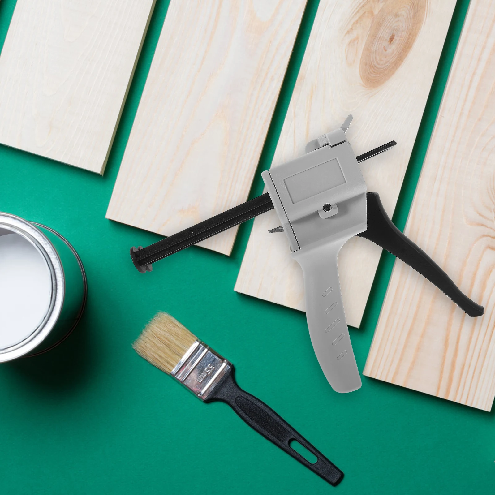 

1Pcs Dispenser 50ml Kit 1:1 Ratio Manual Epoxy Glue Durable Plastic Mixer Practical Tool for Two-Component Adhesive Dispensing