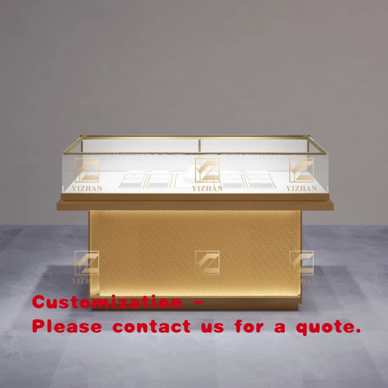 custom.Expert Craftsmanship New Store Design Glass Showcase Jewelry Display Cabinet Mall Use