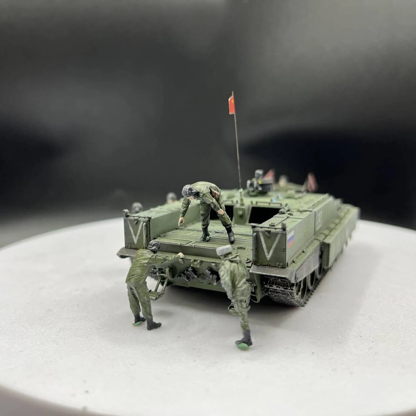 مقياس 1:72 مصلح خزان الراتنج 6-شخص المشهد ملحق نموذج ألعاب جنسية الكلاسيكية الحنين الهدايا تذكارية عرض ثابت #5