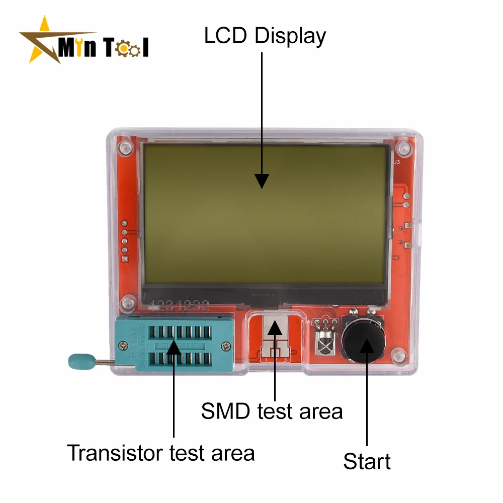 LCR-T10H Transistor Tester Multimeter Display TFT For Diode Triode MOS/PNP/NPN Capacitor Resistor Transistor