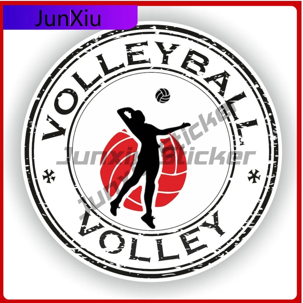 

Volleyball Sports Round Seal Stickers Vinyl Decals Decorative Bumper Motorcycle Stickers Custom Decals Car Decoration Accessorie