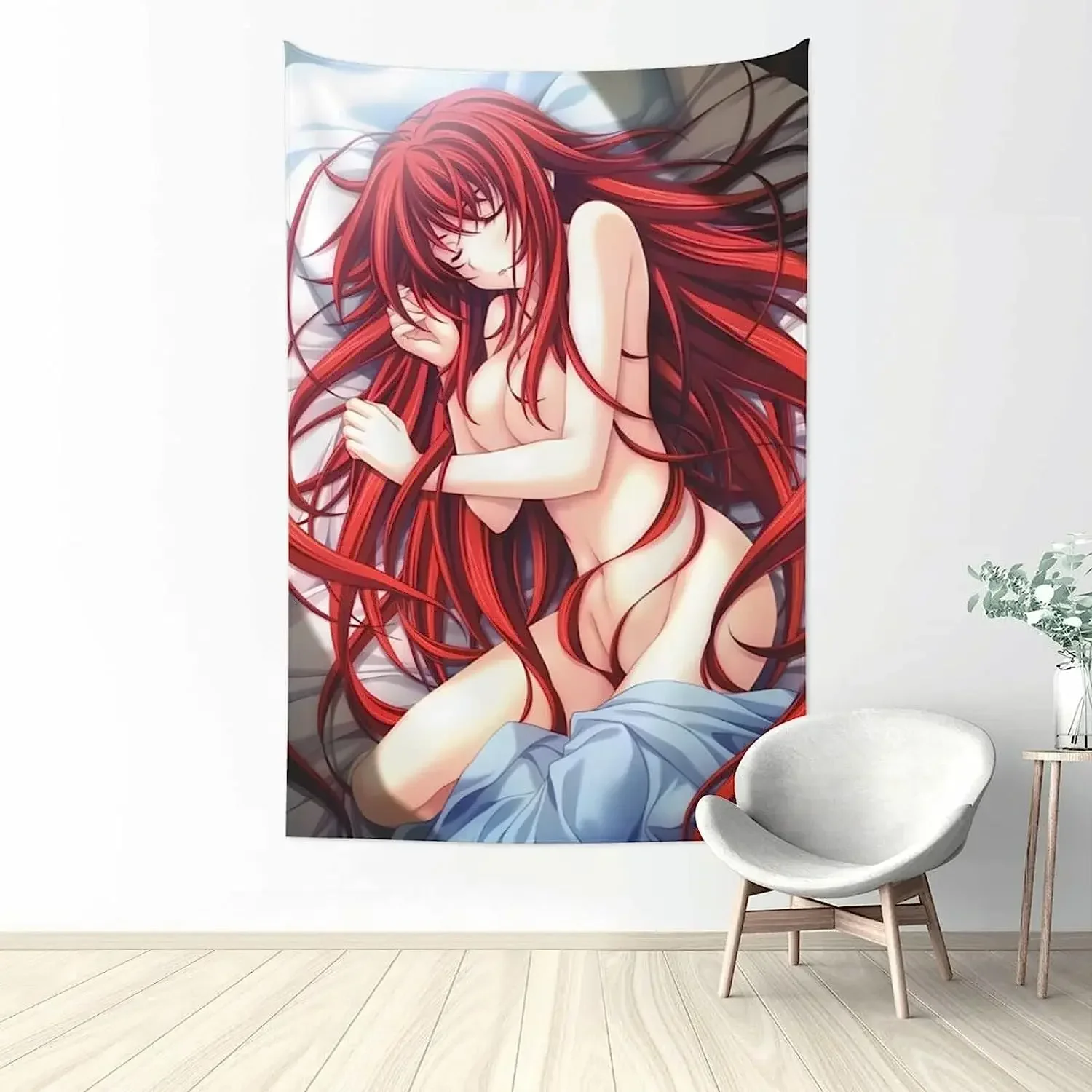 Anime High School Dxd Rias Gremory Tapestry Wall Art Decor Hanging For Living Room Dorm Kitchen Bedroom Home 40x60 Inch