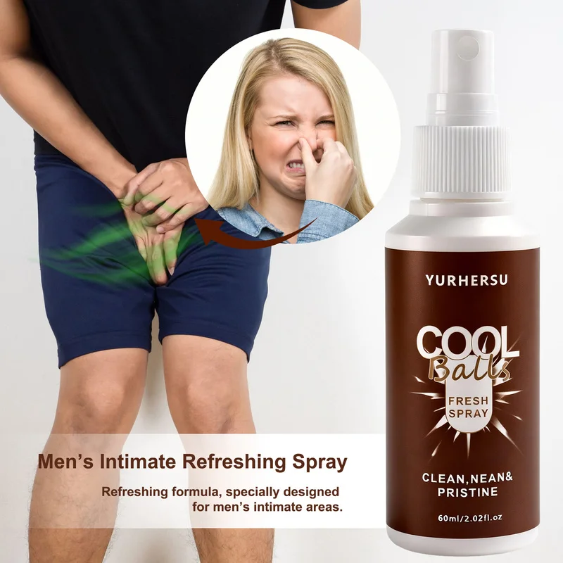 Men Intimate Spray 100ml Refreshing Odor Control No Rinse Gentle Daily Hygiene Care