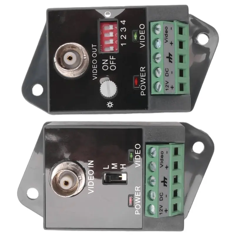 B03B-Single-Channel Active Video Balun For CCTV HD-TVI CVI AHD Active HD Video Transceiver Easy To Use