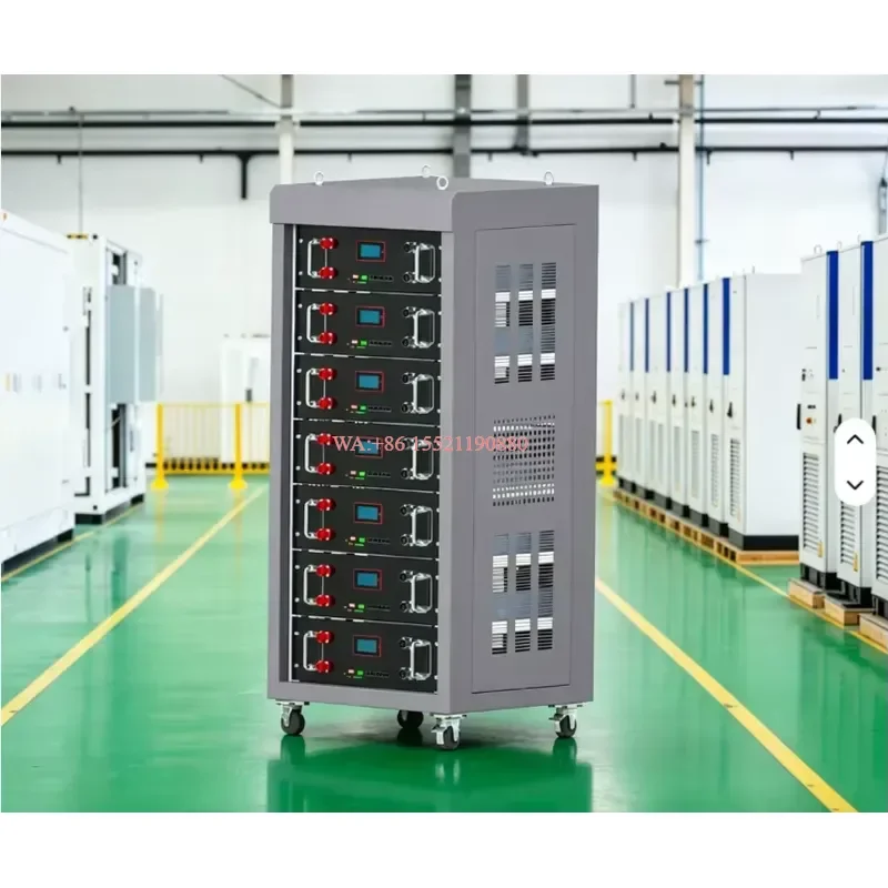 WMWMNU for Commercial Vertical Energy Storage Cabinet 51.2V 600AH LiFePO4 30.7KWh 55kVA Smart BMS IP54