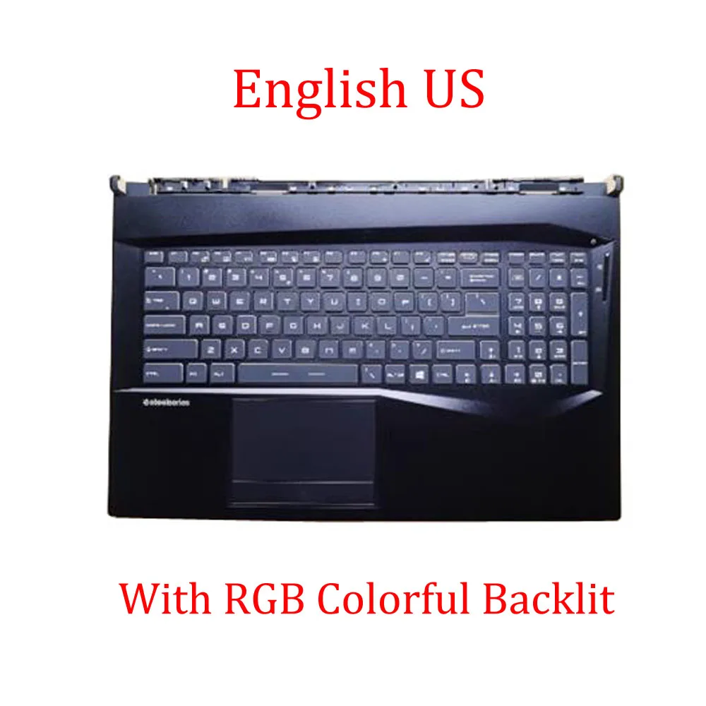 Black PalmRest&US RGB Colorful / Monochrome Backlit Keyboard For MSI GE75 Raider 8RE 8RF 8SE 8SF 8SG 9SE 9SF 10SE 10SFS 10SGS