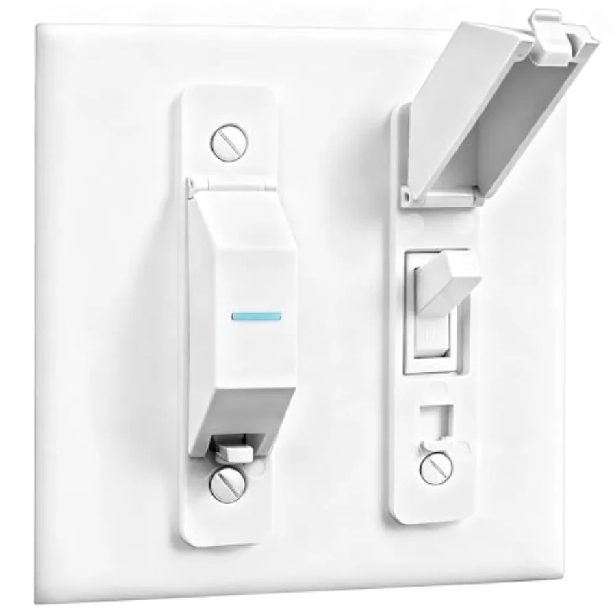 

2 Pack Light Switch Cover Guard, Wall Light Switch Lock With Glow In The Dark Effect, Child Proof Wall Switch Cover Keeps Light