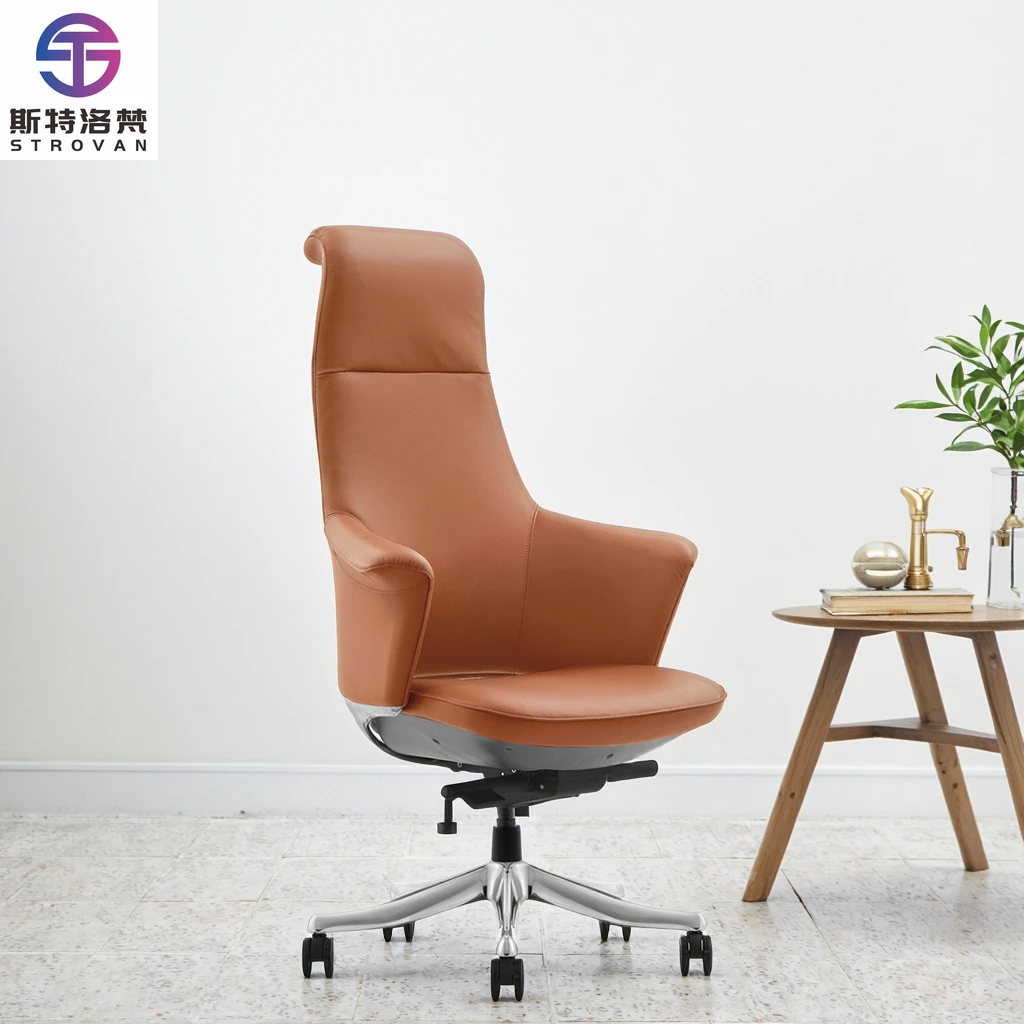 

New Design High Quality Swivel Adjustable Ergonomic Leather Office Chair for Office
