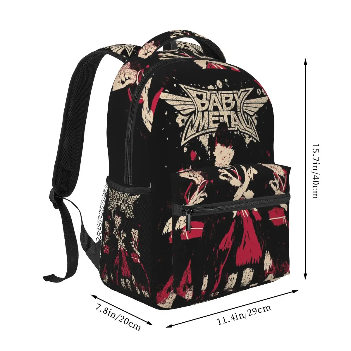 The Babymetal Tour Backpack Hot Sale Daypack Large Capacity Boys Girls BookBag School Bag Shoulder Bags for Men Women