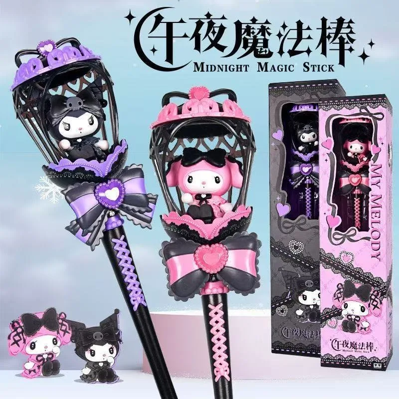 

Новая мультяшная анимация Sanrio Kuromi Моя мелодия, волшебная сказочная палочка, изысканное качество изготовления, креативный тренд, крутой реквизит для ролевых игр