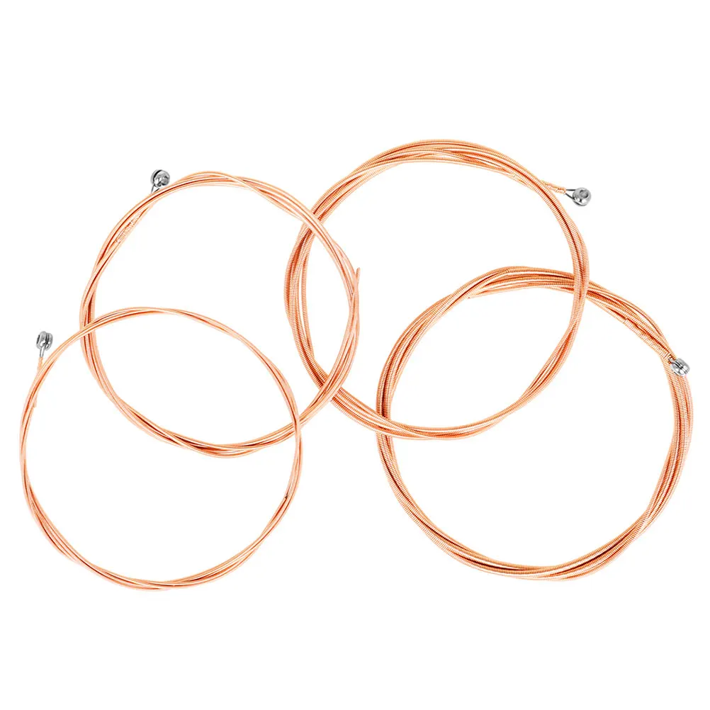 

4pcs Wood Replacement Metal Alloy Hexagonal Strings For Instrument Durable Compact Portable Carbon Alloy String Accessories