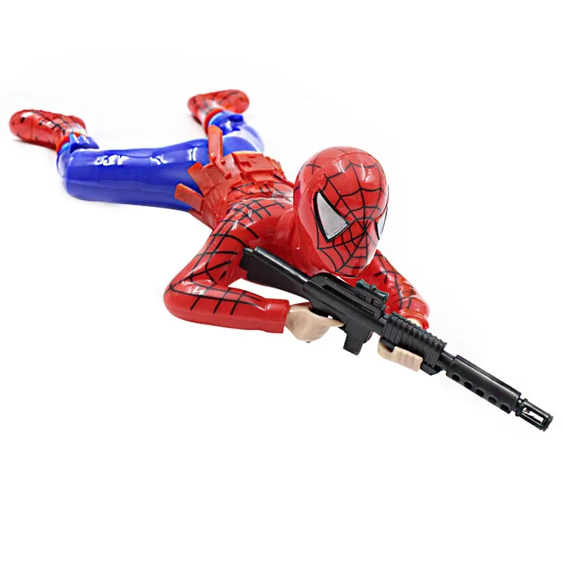 Spider-Man Jedi tentara merangkak elektrik, prajurit botak pilihan merangkak tentara pistol tembak