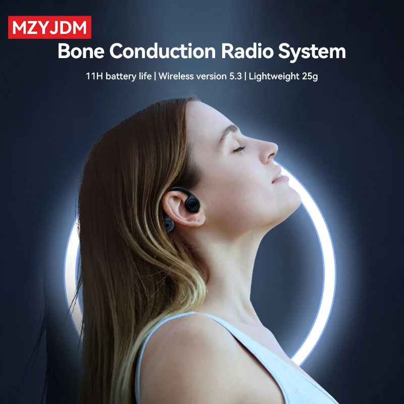 MZYJDM سماعات توصيل العظام اللاسلكية B9 شريط حول ياقة الملابس Bluetooth5.3 سماعات رياضية إلغاء الضوضاء سماعة أذن لشاومي #2