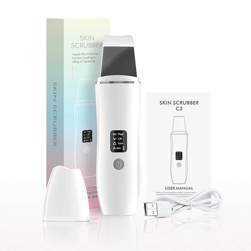 Pealy Ultrasonic Filler Galvanic Water Filler Acoustic Vibration Microcurrent Enhancement USB Charging Skin Manager Keratin Mana