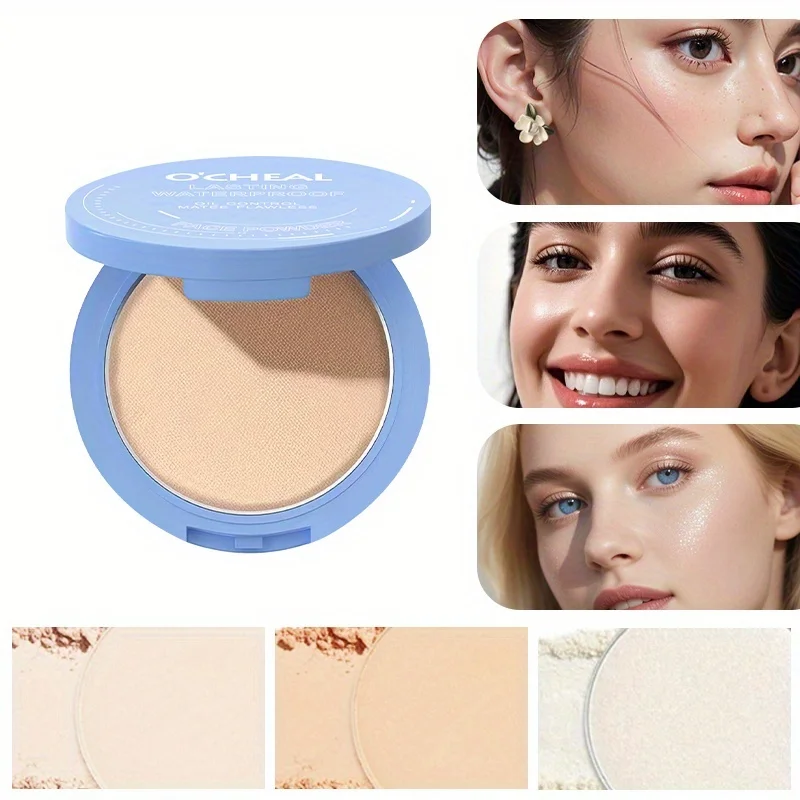Durable Waterproof Loose Powder - Waterproof and Sweat Resistant, Suitable for All Skin Types, Creating a Natural Makeup Look
