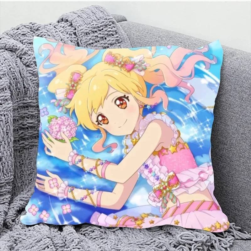 Aikatsu Body Pillow Cover 40x40 Cushion Covers for Bed Pillows Decorative Pillowcases 50x50 Car Decoration Fall Decor Pillowcase