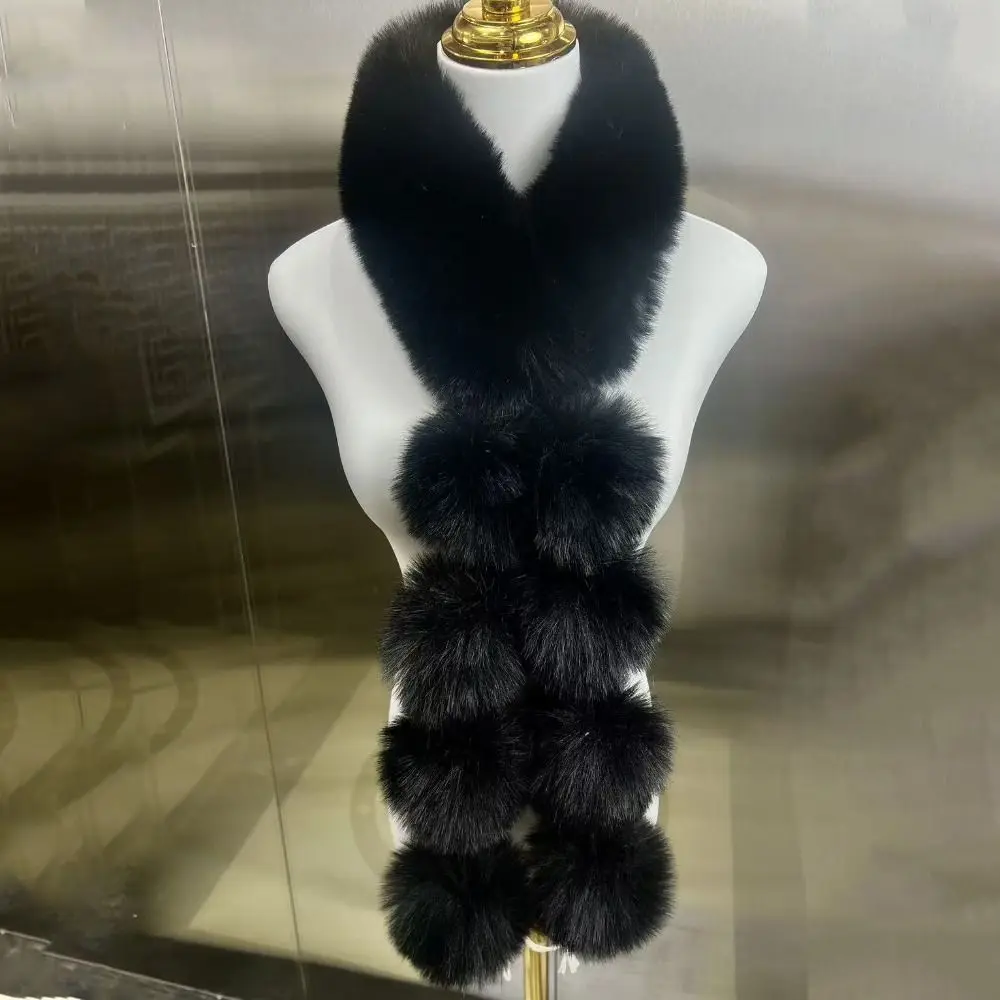 

Simple Faux Rabbit Fur Magnetic Imitation Fur Scarf Warm Thicken Women Winter Scarves Shawls Korean Style Scarf Autumn Winter