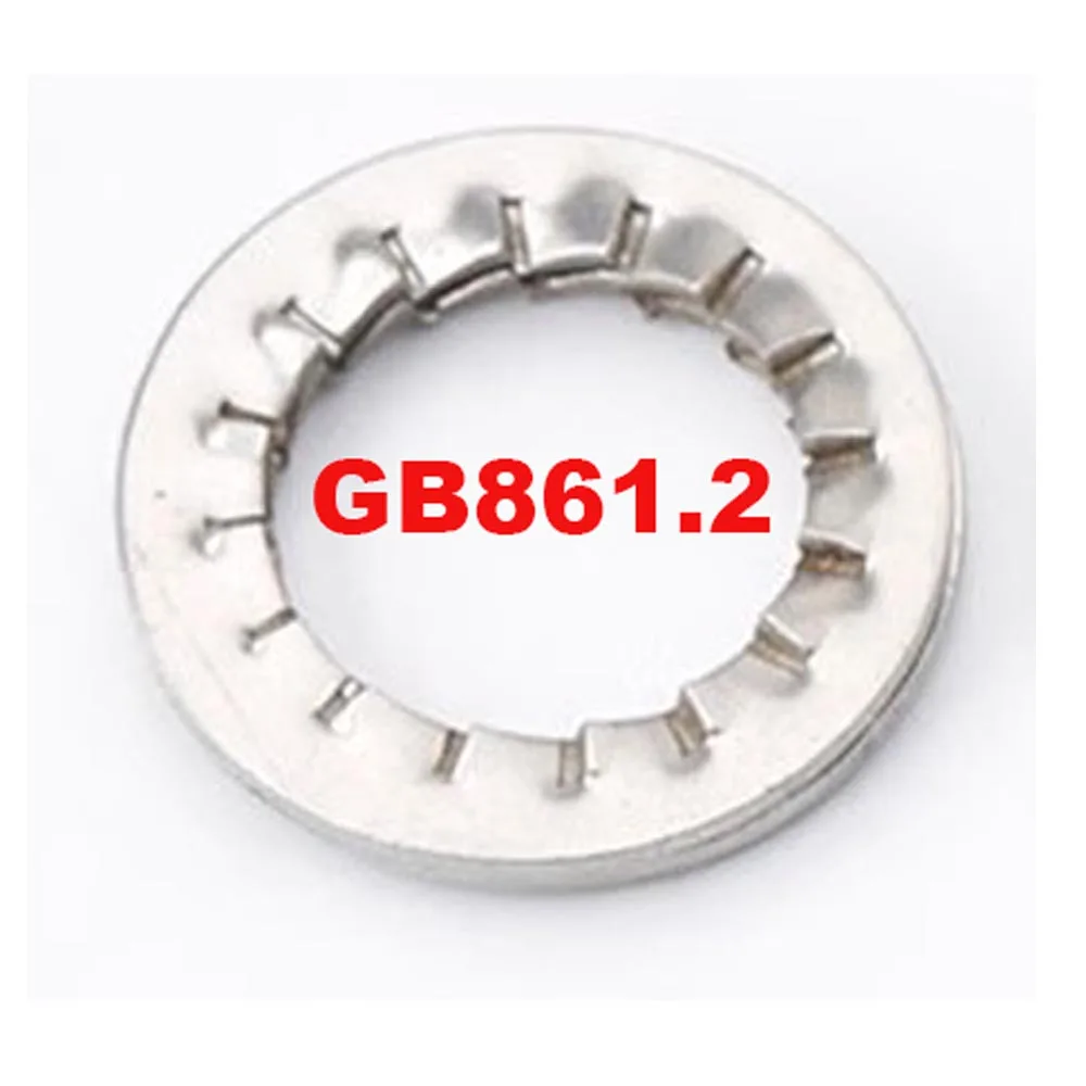 M2 M2.5 M3 M4 M5 M6 M8 M10 M12 M16-M24 4 Types 304 Stainless Steel Internal and External Toointethed Serrated Lock Washer Gasket