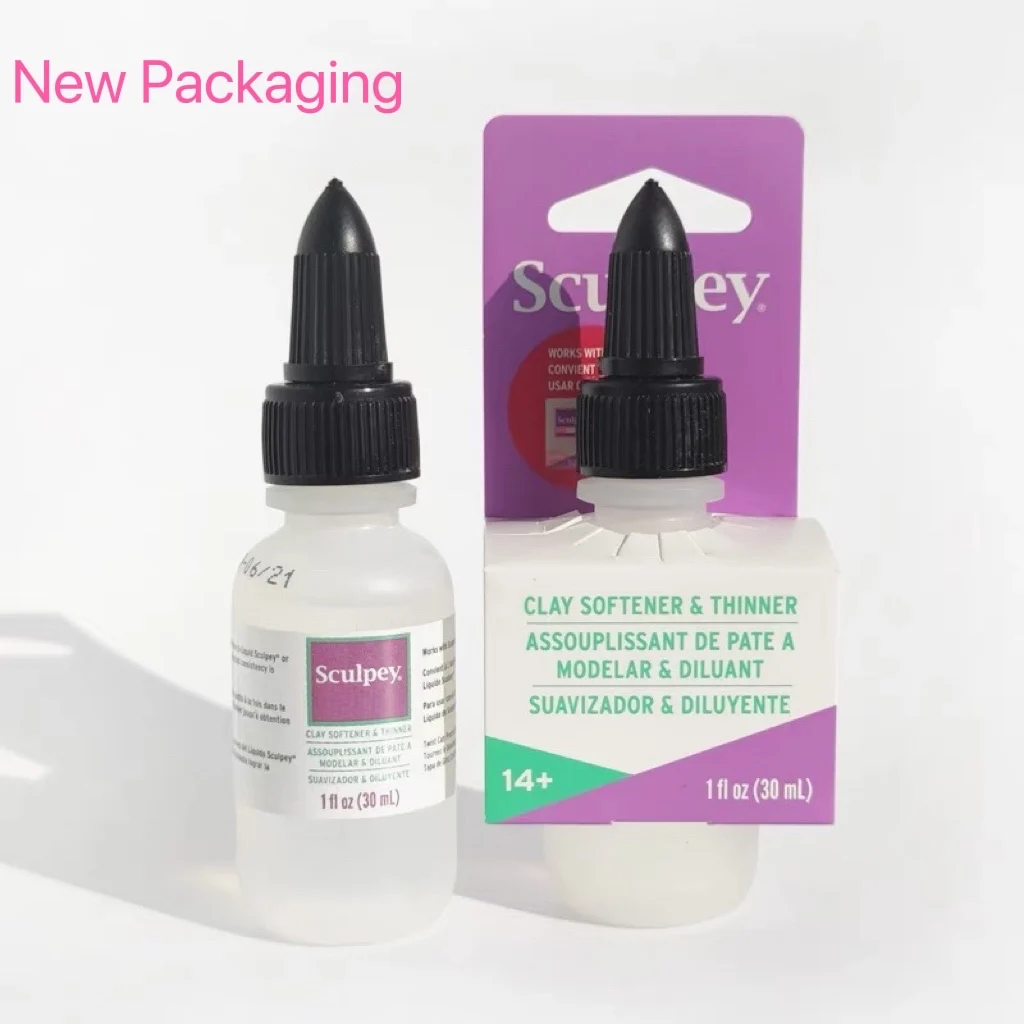 Sculpey Polymer Clay Medium SATIN/GLOSS/Bake Bond/Liquid Clay Softer Professional for Improving DIY Doll Figure Project Finishes
