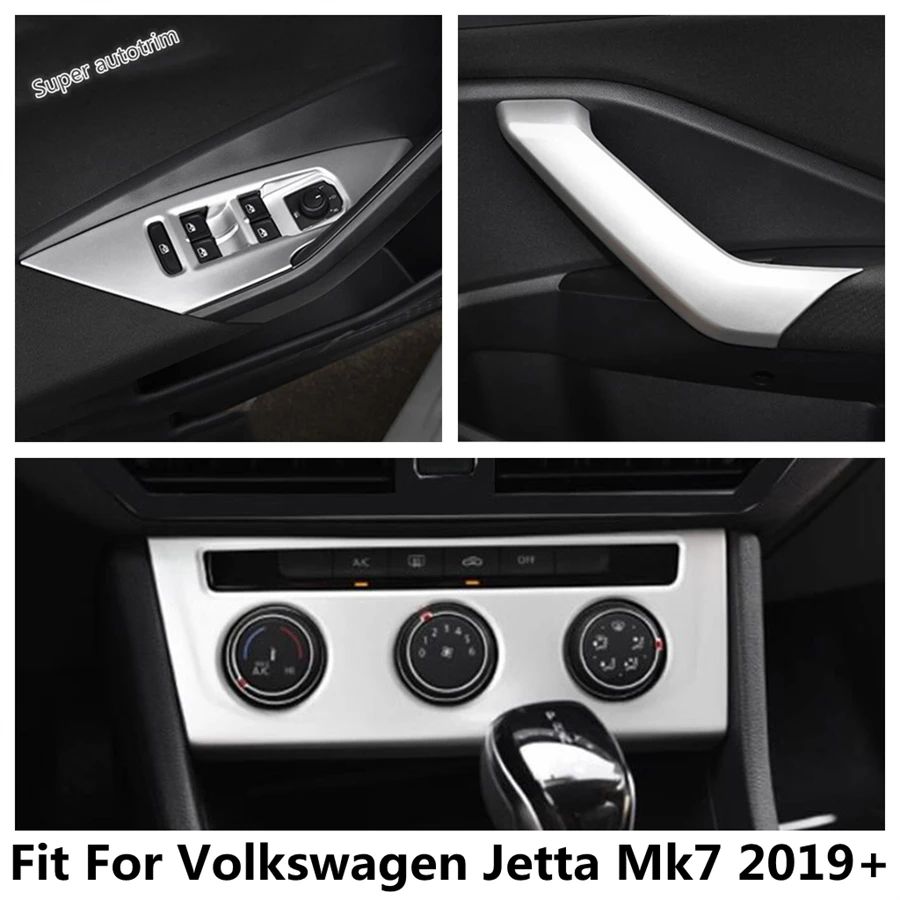 

Central AC Air Conditioning Panel / Window Lift / Door Armrest Strip Cover Trim Accessories For Volkswagen Jetta Mk7 2019 - 2022