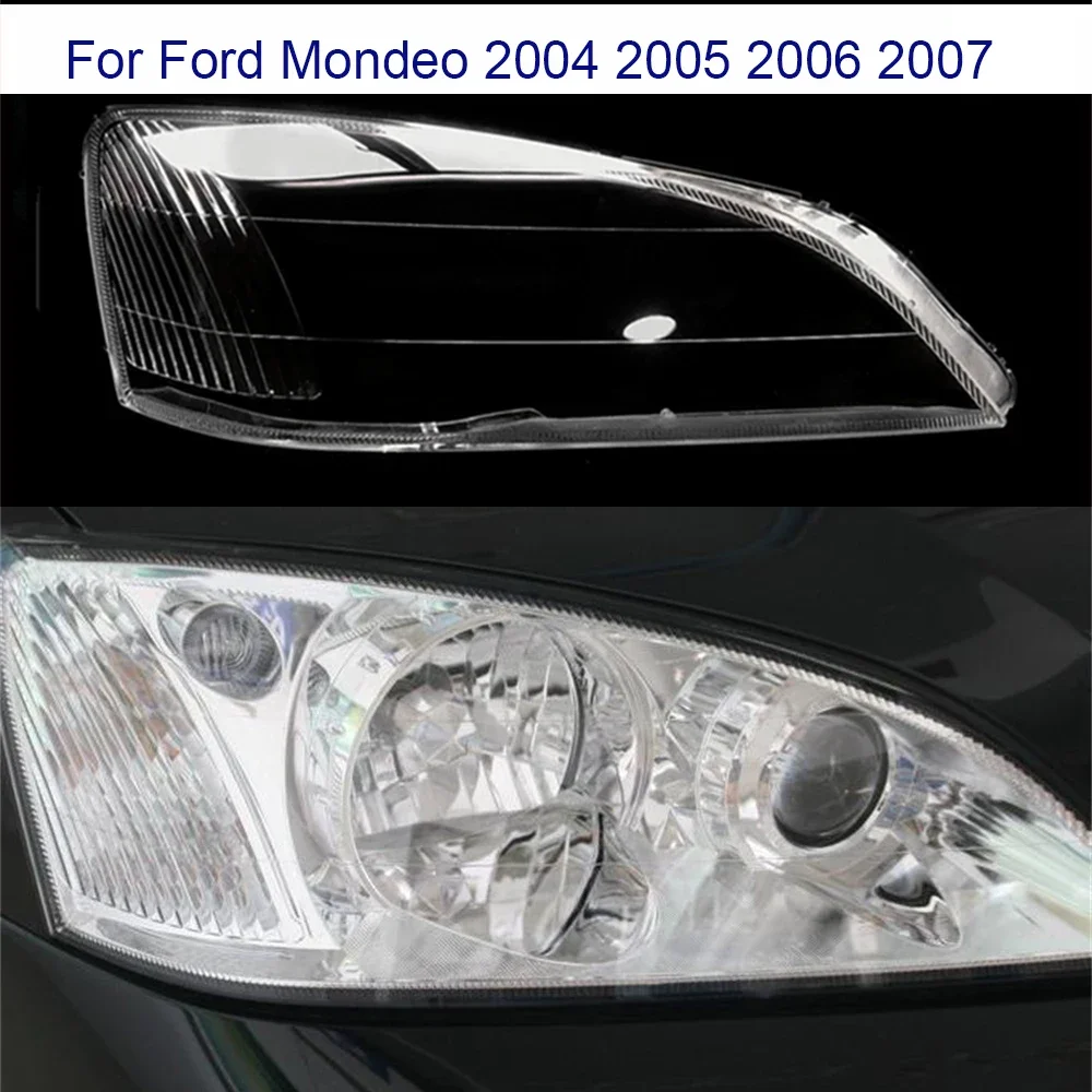 

Крышка для автомобильной фары для Ford Mondeo 2004 2005 2006 запасная фара Shell Прозрачный Абажур Объектив Автомобильные аксессуары