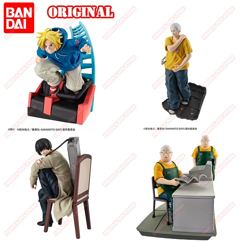 

MEGAHOUSE оригинальные SAKAMOTO DAYS в наличии Таро Сакамото Шин Асакура фигурки аниме фигурки игрушки