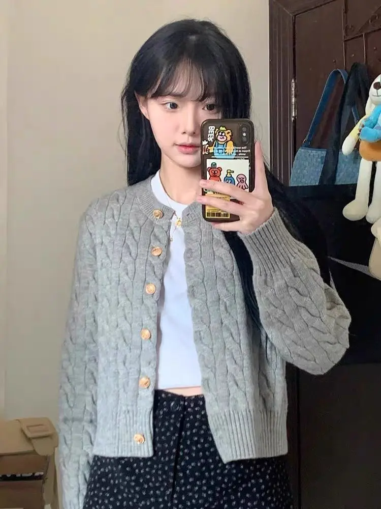 

All-match Short Sweater for Women 2025 Spring New Cork Top