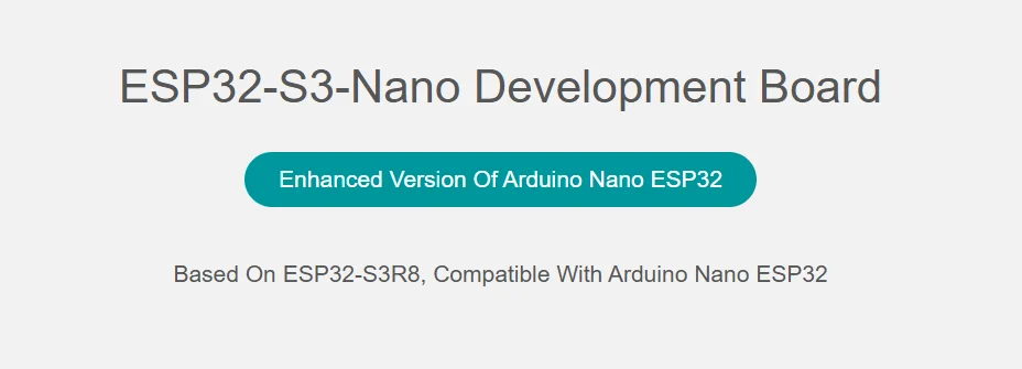 ESP32-S3-Nano Entwicklungsboard ESP32-S3R8 Chip 2,4GHz WiFi Bluetooth LE Dual-Modus – Detail 1