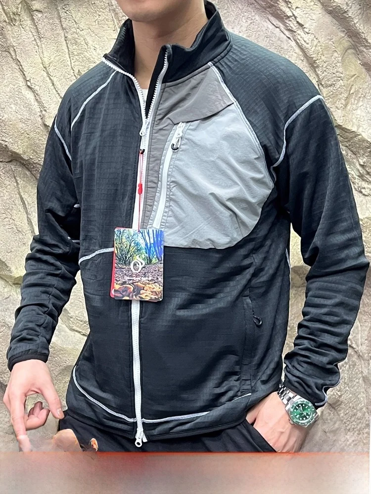 

Легкий жилет Fce Jaet для сноуборда и пешего туризма, воротник-стойка с застежкой-молнией, многослойная одежда без нагрузки, цветная блузка для мужчин...