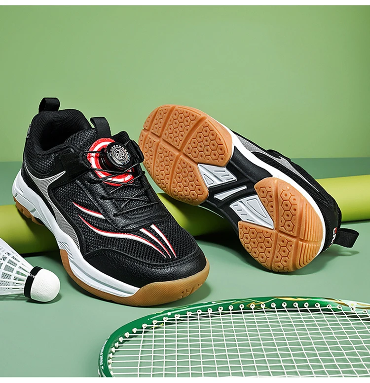 Atmungsaktive Tischtennisschuhe für Kinder Leichte Rutschfeste Outdoor-Badmintonsneaker Sporttrainingsschuhe für Jungen – Detail 15