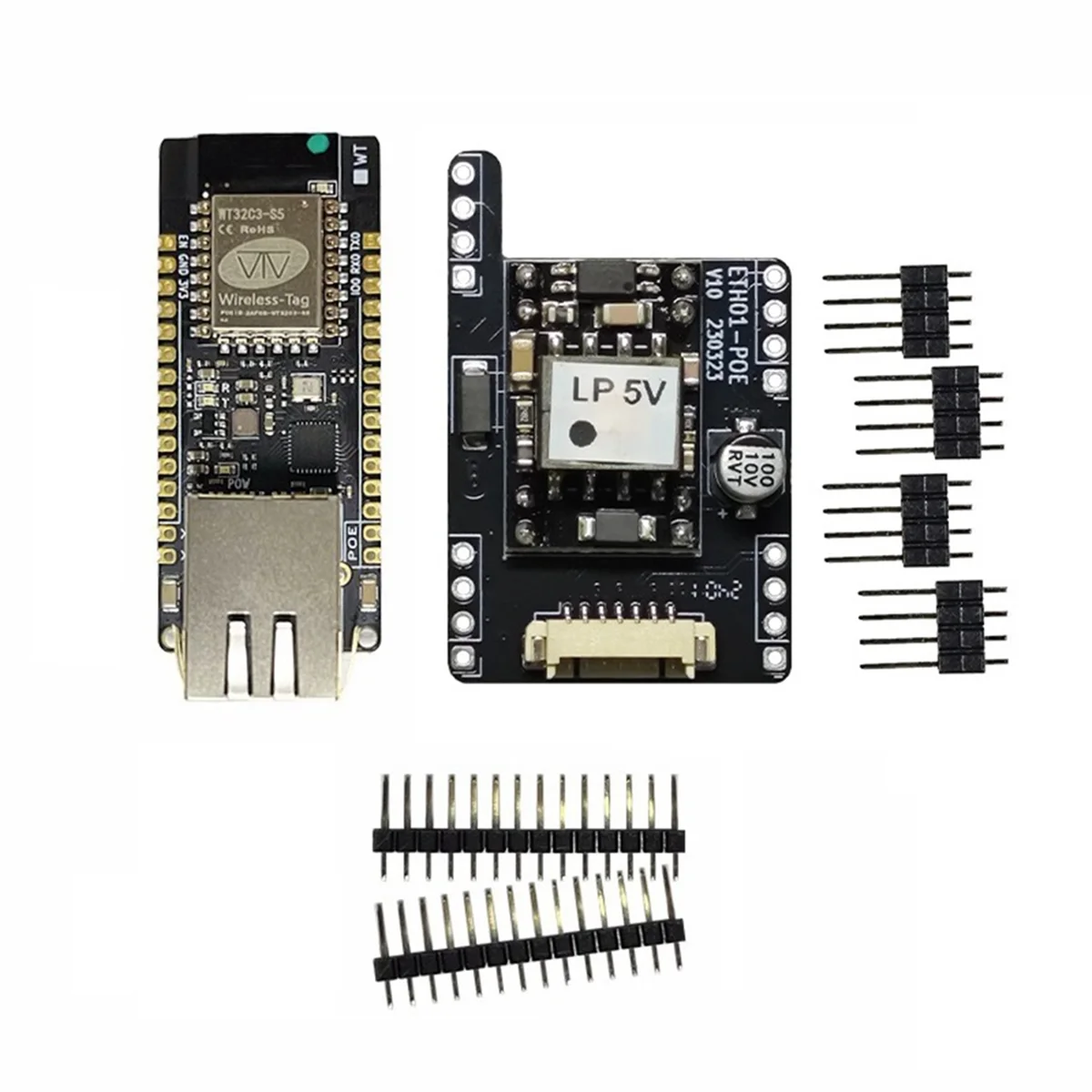 ETH01-EVO ESP32-C3 wifi bluetooth placa de desenvolvimento ethernet 3 em 1 iot gateway comunicação gateway com módulo poe