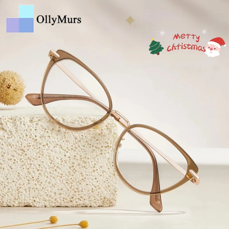 

KIZN новые ретро очки из сплава, оправа для женщин, кошачий глаз, оптические очки по рецепту, модный тренд, простой макияж, стиль Ins