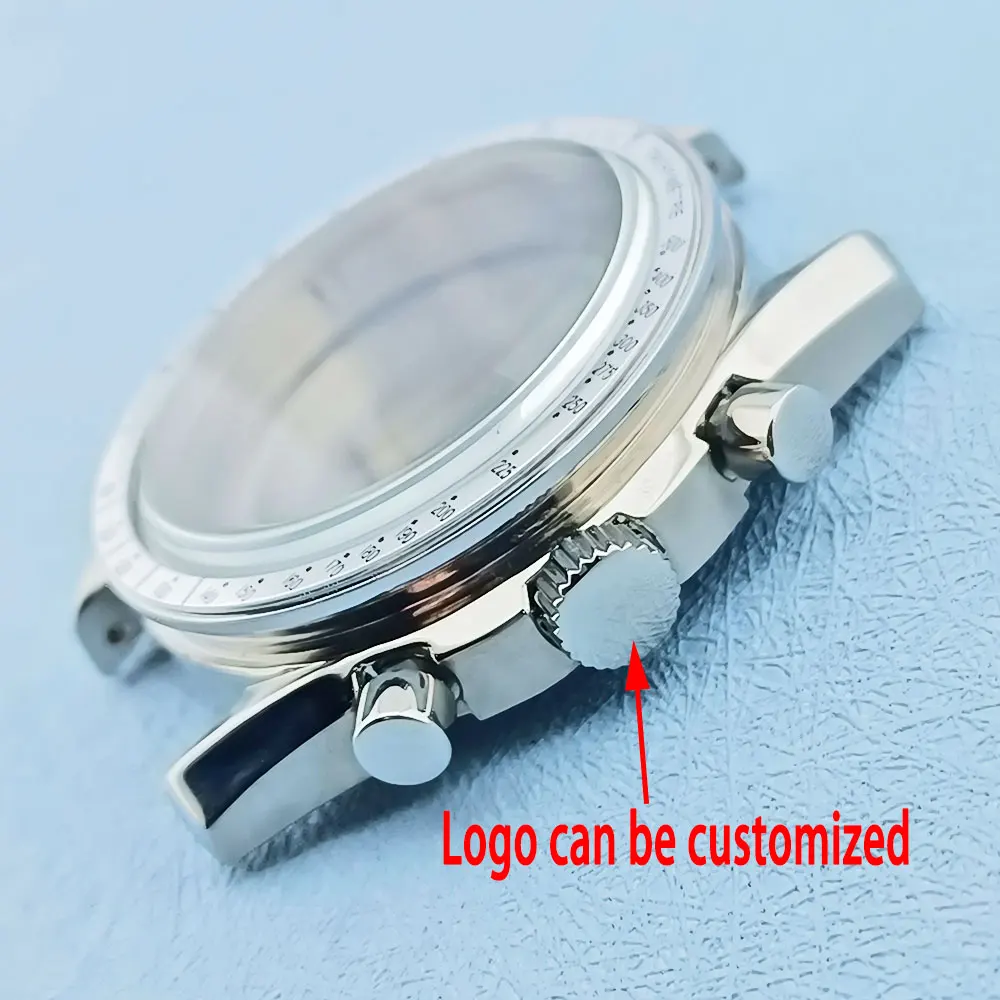 40mm VK63 case 316L stainless steel coated glass case is applicable to VK63 movement series watch accessories vk63