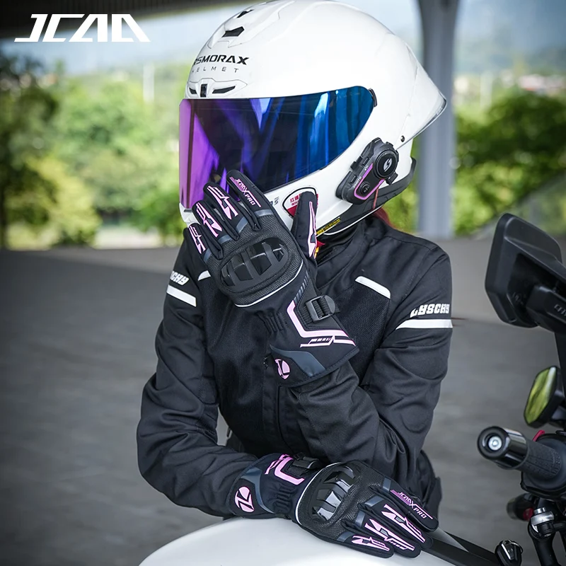 

2025 Winter Warm Women Men Anti-fall Motorcycle Gloves Women Waterproof Riding Moto Gloves with PVC Shell & Non-Slip Palm