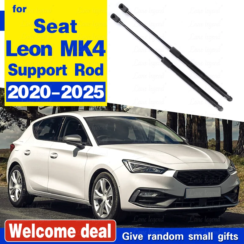 

Цилиндры капота для SEAT Leon Cupra Leon Mk4 KL1 KL8 2020-2025 2024 2023, модифицированные газовые стойки капота, пружинный демпфер, подъемная опора