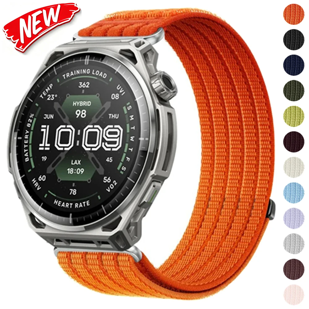 20mm 22mm Nylon Strap For Amazfit Balance 3 2/Cheetah 2 Ultra/2 Pro/GTR/Bip Max 6 5 Braided Band Bracelet Amazfit Active Max 3 2