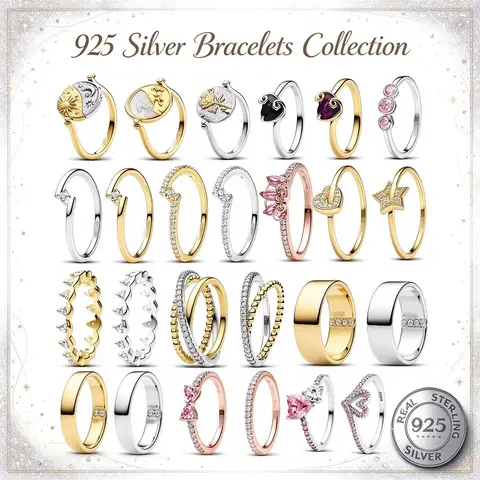 26 Popular European Latest High end 925 Silver Treasure Seal Ring Exquisite Fashion High end Party Gift Preferred