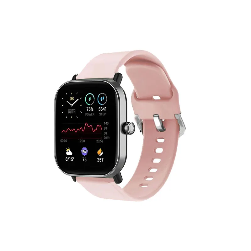 ل Amazfit Bip 6/5/5 Unity/Bip U 3 3 Pro Smartwatch ملحقات 20 مللي متر 22 مللي متر الرياضة الفرقة ل GTS 2 4 mini/GTR 2 3 4 42 مللي متر 47 مللي متر حزام