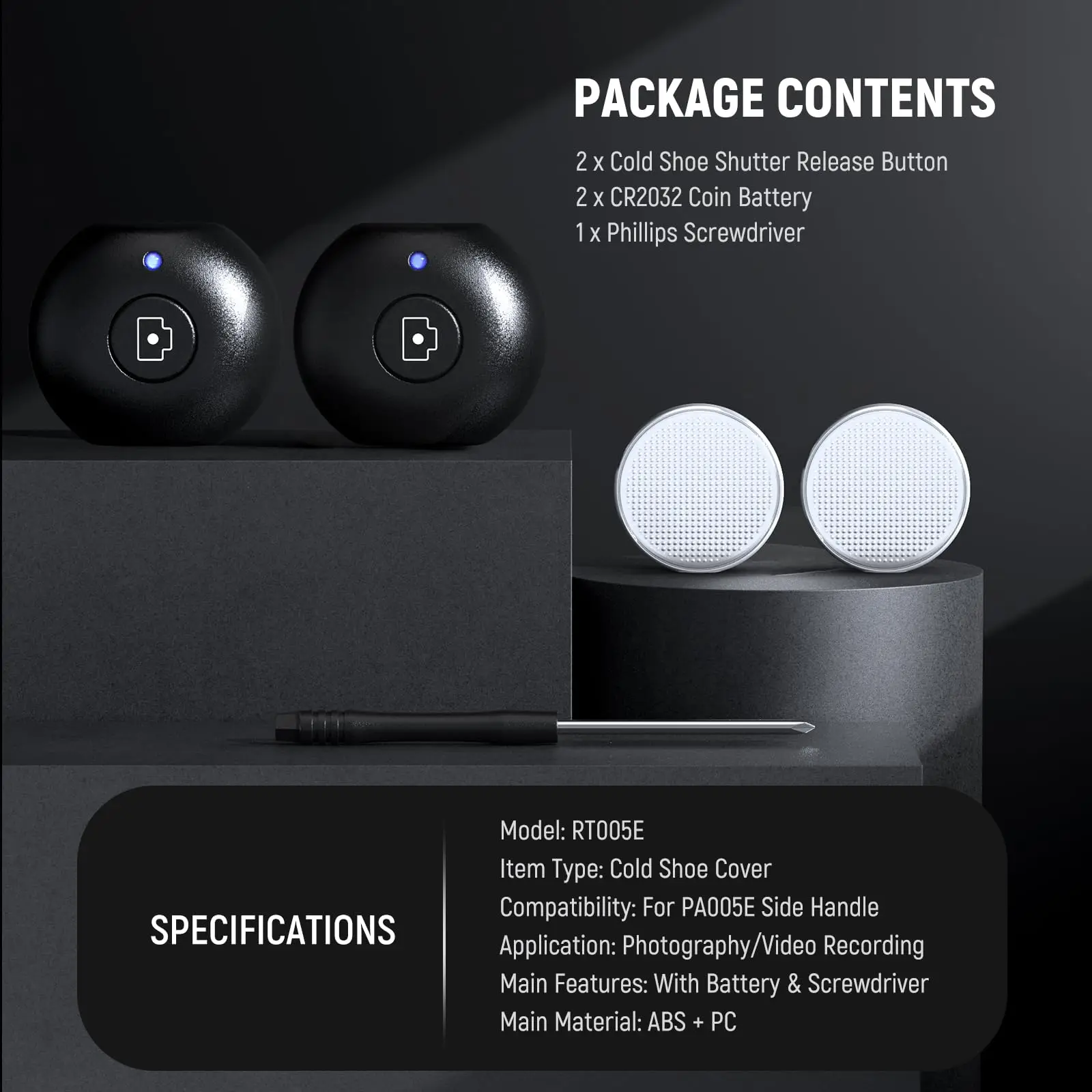 NEEWER غطاء الحذاء البارد ل PA045E بلوتوث مصراع الجانب مقبض قبضة ABS + PC حامي الحذاء البارد مع مفك البراغي فيليبس