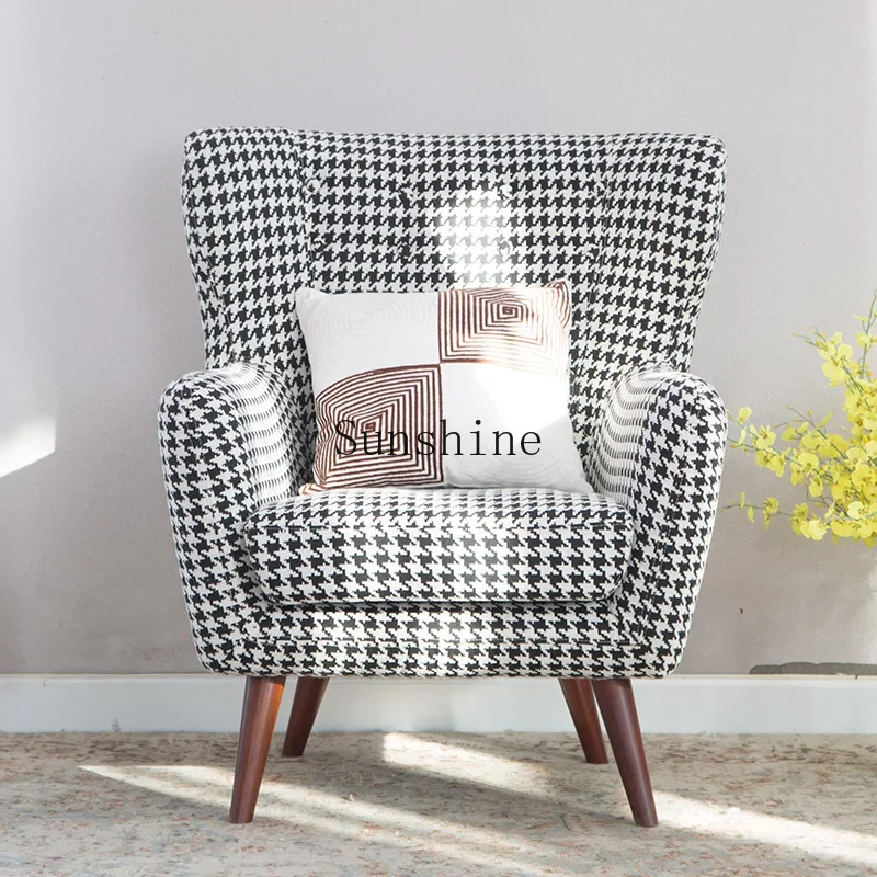 

American sofa chair fabric casual single small sofa small apartment simple Nordic modern tiger chair