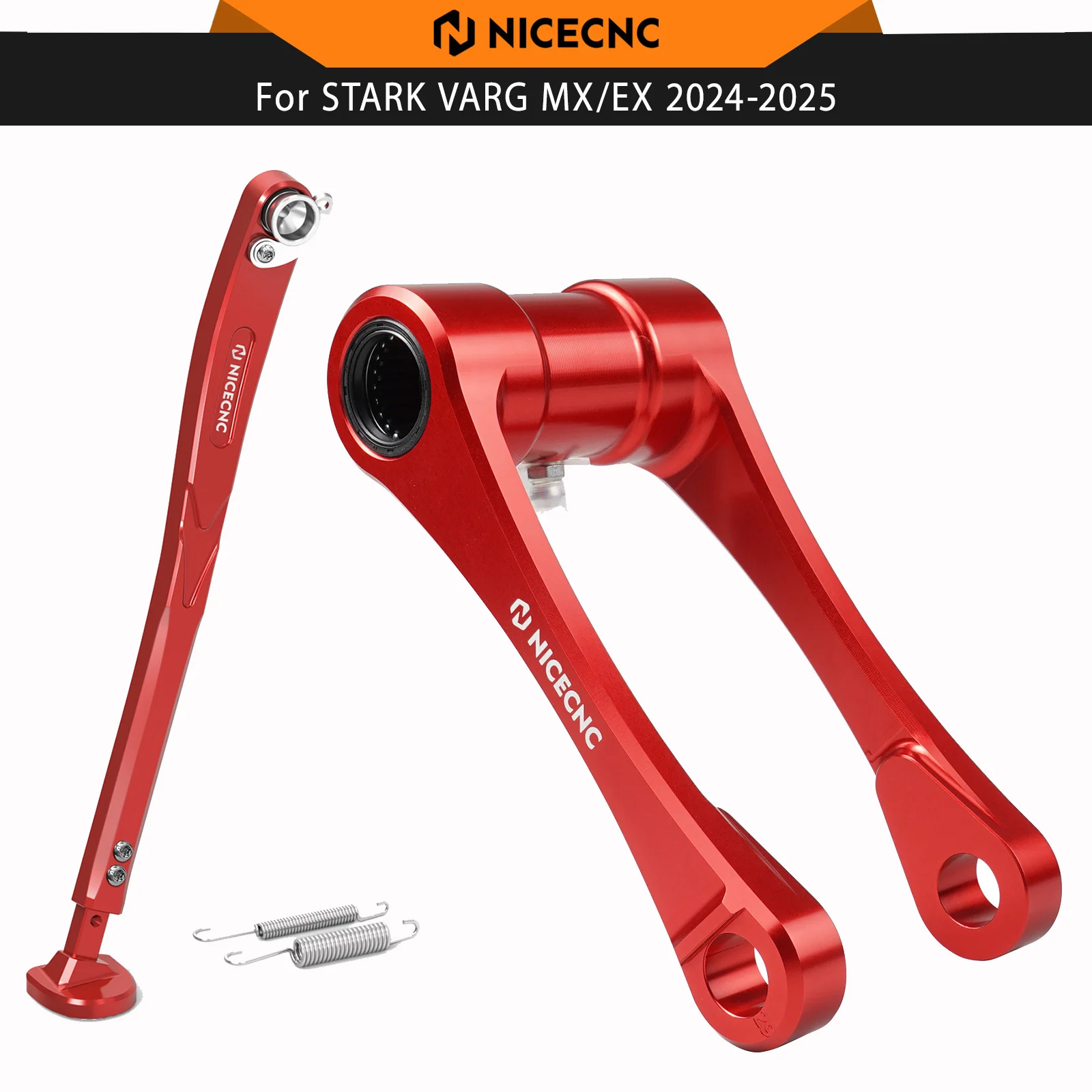 

NICECNC Adjustable Kickstand & 1″ Lowering Link For STARK VARG MX EX 2024-2025 Electrical Bike Aluminum Anodization CNC-machined