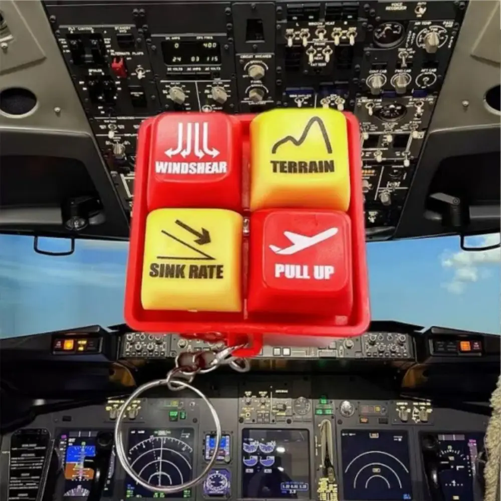 737 Airbus EGPWS Warning Simulator Highly Simulated Aircraft Route Pilot Keychain Sound Effects Pendant 737 Warning Sound Kids