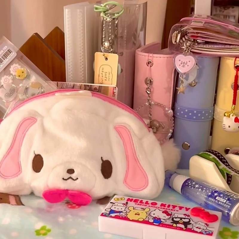 

Лидер продаж, оригинальные пеналы для мультяшного белого кролика, пенал для хранения, кавайная сумка-органайзер, коллекция подарков на день рождения