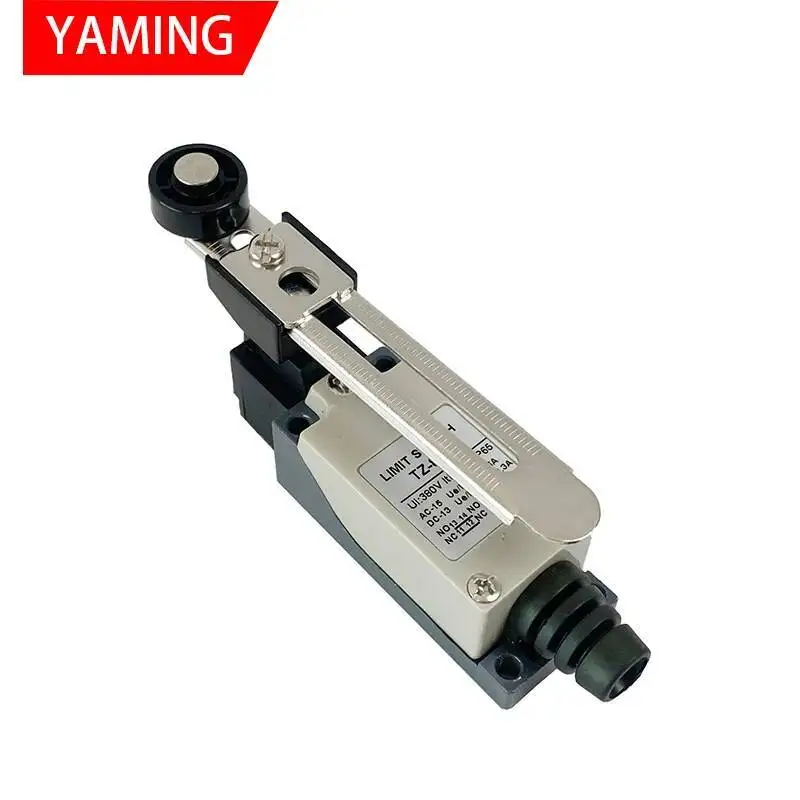 

TZ-8108 Limit Switch Rotary Adjustable Roller Lever Arm Mini Waterproof Momentary Reset Handle Brass Contact