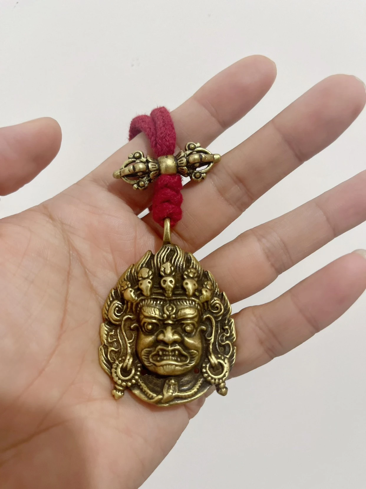GOOD Asia Thailand temple master vajra talisman Mahakala Buddha figure Pendant Effective Amulet Bring good luck Recruit wealth