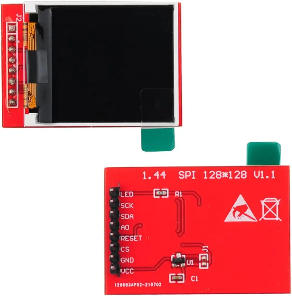 Modulo schermo LCD TFT da 1,44 pollici 3.3V RGB 65K 128x128 4 fili SPI ST - 7735S per scheda di sviluppo Arduino 2560 ESP32